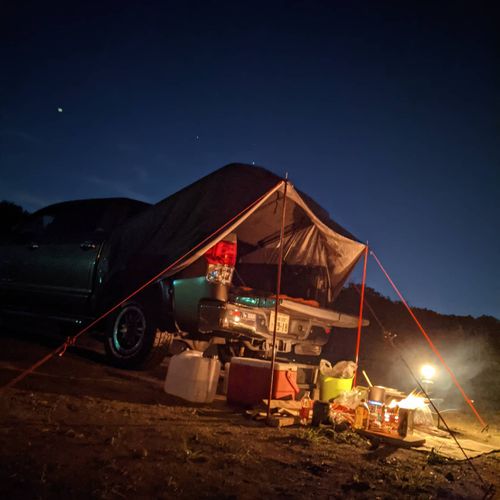 タンドラ荷台テント化 ソロキャンプ 区画サイト d-ogさんのキャンプブログ CAMPiii（キャンピー） -キャンプ専用SNS キャンプのすべてがここに集まる-