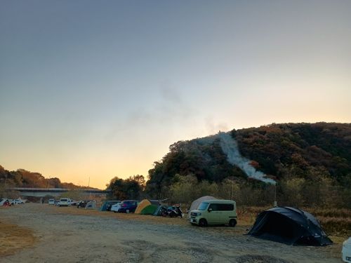 夜勤明けのお籠りキャンプ 角田大橋河川敷 ソロキャンプ フリーサイト ウエィダーさんのキャンプブログ CAMPiii（キャンピー） -キャンプ専用SNS キャンプのすべてがここに集まる-