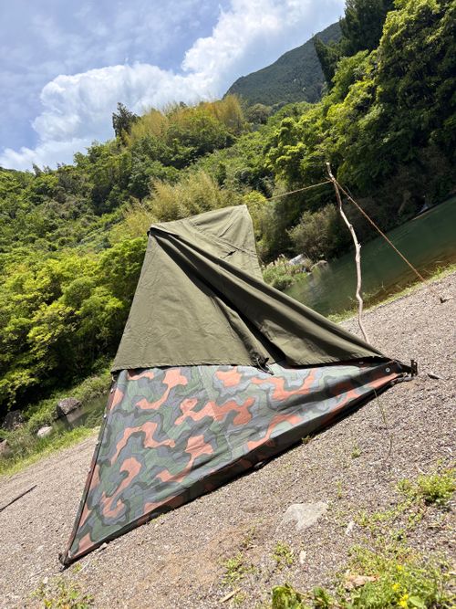 多国籍軍幕Camp🪖 前川キャンプ場 ソロキャンプ フリーサイト Camp 'n'g  Roll♪🏁さんのキャンプブログ CAMPiii（キャンピー） -キャンプ専用SNS キャンプのすべてがここに集まる-