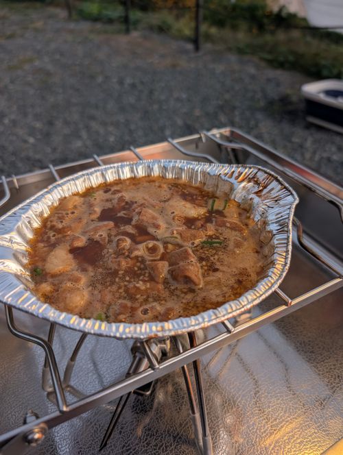 良い天気の上蒲刈島 かじかじテラスcampfield ソロキャンプ 区画サイト ともっちさんのキャンプブログ CAMPiii（キャンピー） -キャンプ専用SNS キャンプのすべてがここに集まる-