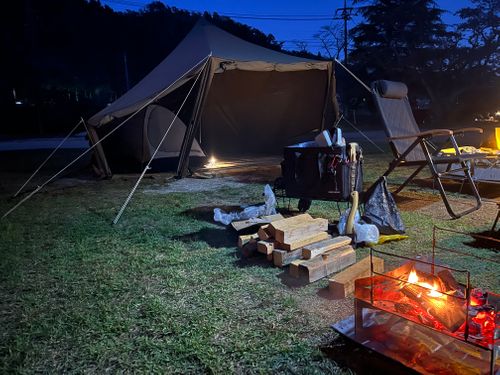 CAMPiii(キャンピー) マツさんのキャンプブログ ハイボールで秋キャンプ 岩倉ファームパークキャンプ場