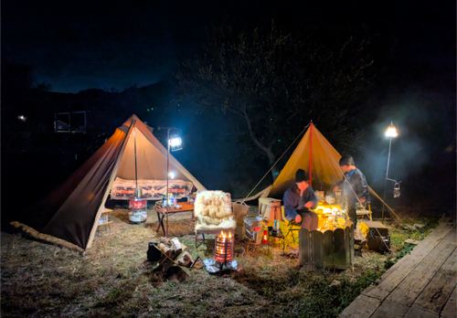 2025年締めキャンプ。ヤギと猫と魚と人生最高峰への決意。 ホシアカリ 波うち グループキャンプ 区画サイト NATSUさんのキャンプブログ CAMPiii（キャンピー） -キャンプ専用SNS キャンプのすべてがここに集まる-