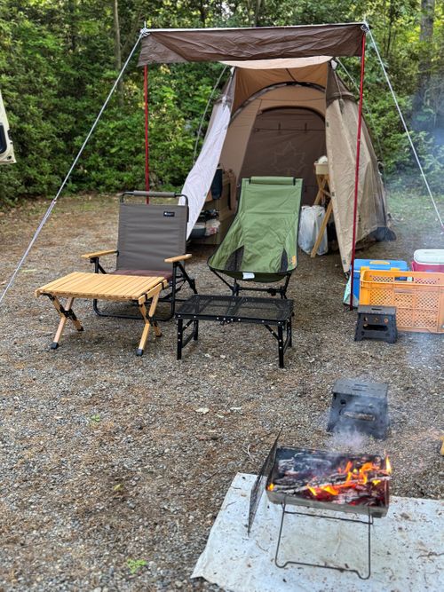 デュオキャンプ🏕️ 有野実苑オートキャンプ場 グループキャンプ 区画サイト オートサイト sawaさんのキャンプブログ CAMPiii（キャンピー） -キャンプ専用SNS キャンプのすべてがここに集まる-