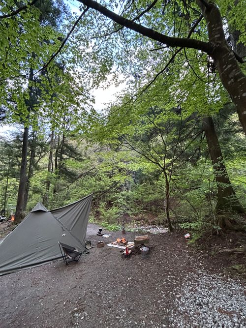 久しぶりのソロキャンプ🏕️ 道志の森キャンプ場 ソロキャンプ フリーサイト Genさんのキャンプブログ CAMPiii（キャンピー） -キャンプ専用SNS キャンプのすべてがここに集まる-