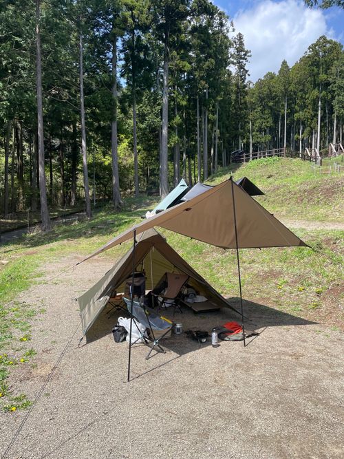 友人とのデュオ！徒歩では坂道がかなりキツイ。表丹沢野外活動センターキャンプ場へ！ 秦野市 表丹沢野外活動センター ソロキャンプ グループキャンプ フリーサイト ma9さんのキャンプブログ CAMPiii（キャンピー） -キャンプ専用SNS キャンプのすべてがここに集まる-