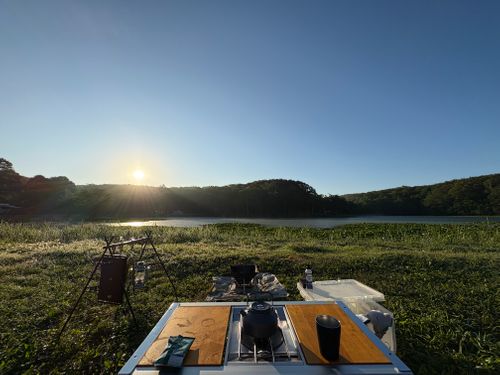 仕事終わりのキャンプ🏕️ 大沼フィッシングパーク (大沼野営場) ソロキャンプ オートサイト そらさんのキャンプブログ CAMPiii（キャンピー） -キャンプ専用SNS キャンプのすべてがここに集まる-