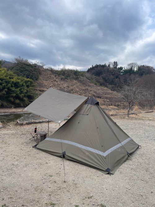 徒歩ソロで行く、武甲山と荒川の眺めが最高な、ともえ川Parkへ！ ともえ川Park ソロキャンプ 区画サイト ma9さんのキャンプブログ CAMPiii（キャンピー） -キャンプ専用SNS キャンプのすべてがここに集まる-
