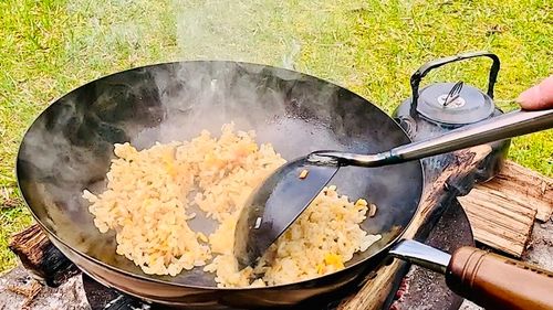 新緑の中で中華鍋キャンプ 白川渡オートキャンプ場 ソロキャンプ HOTさんのキャンプブログ CAMPiii（キャンピー） -キャンプ専用SNS キャンプのすべてがここに集まる-