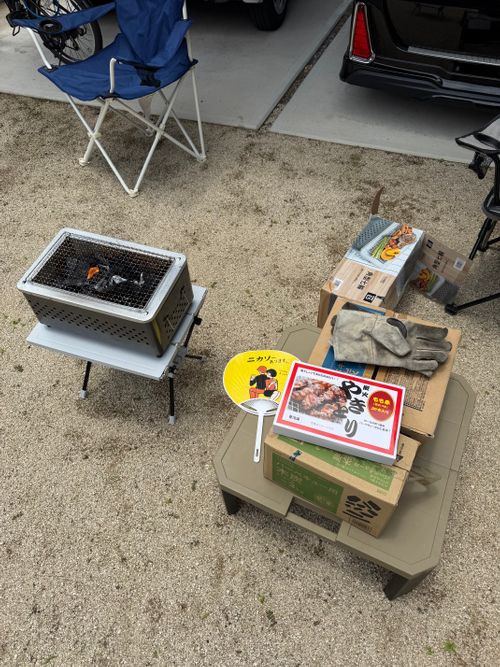 CAMPiii（キャンピー） けいさんのキャンプブログ カインズ角型七輪で焼き鳥！ 