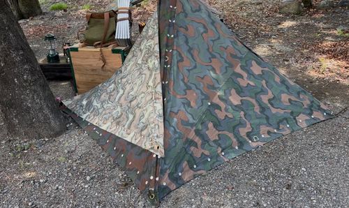 飛行機雲&times;camoⅡ（低空張り） ソロキャンプ フリーサイト Camp 'n'g  Roll♪🏁さんのキャンプブログ CAMPiii（キャンピー） -キャンプ専用SNS キャンプのすべてがここに集まる-