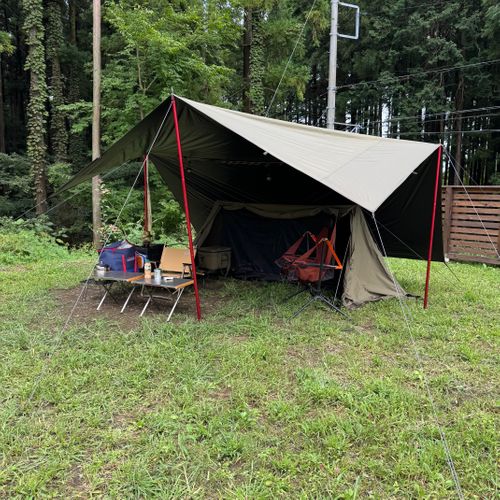 キャンプ旅、終わりは群馬の新設キャンプ場で JUTE CAMP FIELD(ジュートキャンプフィールド) ソロキャンプ 区画サイト xiongmaoさんのキャンプブログ CAMPiii(キャンピー) -キャンプ専用SNS キャンプのすべてがここに集まる-