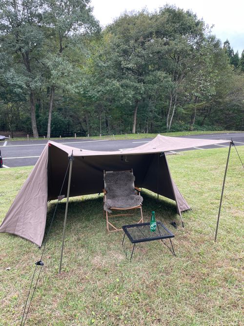 濡れたテントを干すためのデイキャンプ 雄和椿川 ソロキャンプ フリーサイト ロコCamp0828さんのキャンプブログ CAMPiii(キャンピー) -キャンプ専用SNS キャンプのすべてがここに集まる-