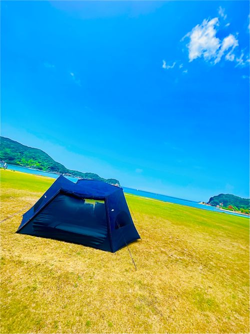 夏キャンプもそろそろ終わり？お盆明けのまた〜りおじ🐰キャン△ in 阿川ほうせんぐり海浜公園 〜 CAMP NO.208 阿川ほうせんぐり海浜公園 ソロキャンプ ファミリーキャンプ フリーサイト おじキャン△さんのキャンプブログ CAMPiii（キャンピー） -キャンプ専用SNS キャンプのすべてがここに集まる-