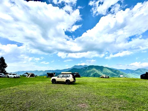 ★50回記念★  夏の高原絶景キャンプ 立原高原キャンプ場 ファミリーキャンプ フリーサイト EJIさんのキャンプブログ CAMPiii（キャンピー） -キャンプ専用SNS キャンプのすべてがここに集まる-