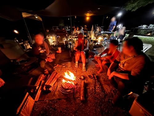 満月の武甲山🌝20人のCAMPiiiメンバーと過ごした贅沢なキャンプナイト☆。.:＊・゜ ともえ川Park グループキャンプ Jimko☆さんのキャンプブログ CAMPiii（キャンピー） -キャンプ専用SNS キャンプのすべてがここに集まる-