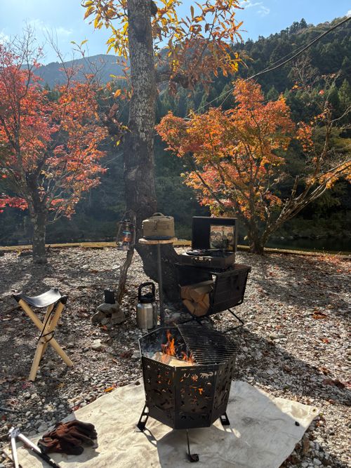 初軍幕début🪖 徳島県 ソロキャンプ フリーサイト camping roll♪さんのキャンプブログ CAMPiii（キャンピー） -キャンプ専用SNS キャンプのすべてがここに集まる-