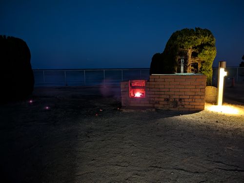 海がみたかったんじゃよ 天神岬スポーツ公園 オートキャンプ場 ソロキャンプ 区画サイト 俺の酒場は野にあるさんのキャンプブログ CAMPiii（キャンピー） -キャンプ専用SNS キャンプのすべてがここに集まる-