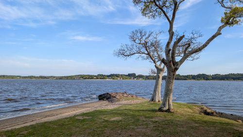 筑波山と夕日 親沢公園キャンプ場 ソロキャンプ フリーサイト アークさんのキャンプブログ CAMPiii（キャンピー） -キャンプ専用SNS キャンプのすべてがここに集まる-