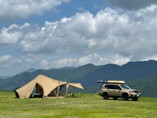 ★50回記念★  夏の高原絶景キャンプ 立原高原キャンプ場 ファミリーキャンプ フリーサイト EJIさんのキャンプブログ CAMPiii（キャンピー） -キャンプ専用SNS キャンプのすべてがここに集まる-