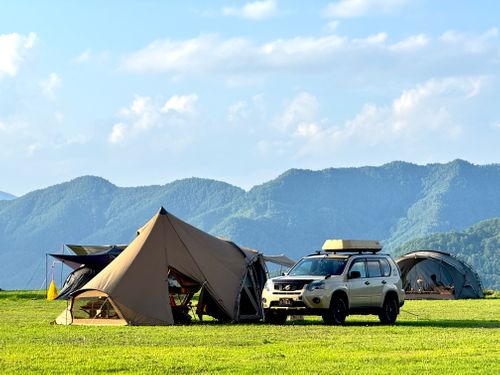 ★50回記念★  夏の高原絶景キャンプ 立原高原キャンプ場 ファミリーキャンプ フリーサイト EJIさんのキャンプブログ CAMPiii（キャンピー） -キャンプ専用SNS キャンプのすべてがここに集まる-