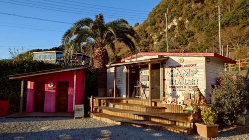 恒例の新春ファミキャン！ THE DOG DEPT GARDEN RESORT-安房白浜- ファミリーキャンプ グループキャンプ 区画サイト まーささんのキャンプブログ CAMPiii（キャンピー） -キャンプ専用SNS キャンプのすべてがここに集まる-