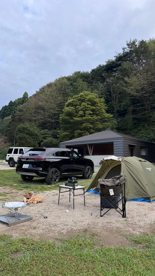 お月見最終日×ソロキャンプ🏕 奥八女焚火の森キャンプフィールド ソロキャンプ 区画サイト オートサイト はるかさんのキャンプブログ CAMPiii（キャンピー） -キャンプ専用SNS キャンプのすべてがここに集まる-