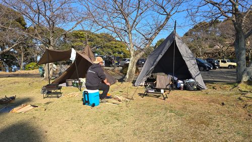 CAMPiii（キャンピー） フッキーさんのキャンプブログ 薪割りは新人に迂闊に教えるな(笑)..チョット違う(ヾ(&acute;・&omega;・｀) 四本堂公園キャンプ場