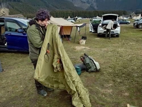 1年ぶりの、カレーの日 ふもとっぱらキャンプ場 ソロキャンプ グループキャンプ フリーサイト ぞのさんさんのキャンプブログ CAMPiii（キャンピー） -キャンプ専用SNS キャンプのすべてがここに集まる-