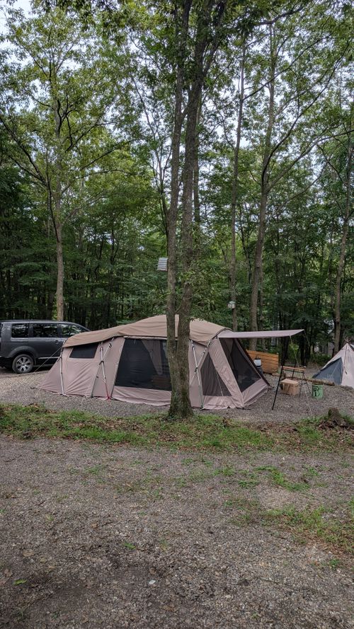 クワガタ捕獲大作戦リベンジキャンプ🏕️ CAMP&times;WOODS ファミリーキャンプ 区画サイト オートサイト ヒゲキャンさんのキャンプブログ CAMPiii（キャンピー） -キャンプ専用SNS キャンプのすべてがここに集まる-