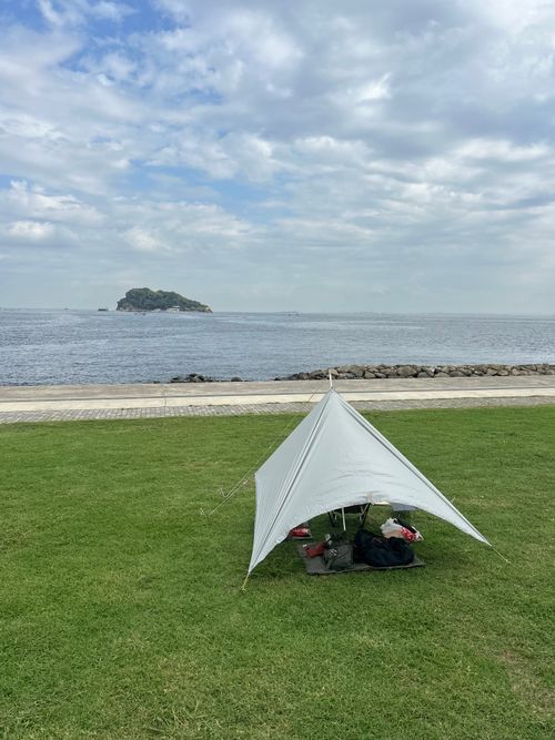 サックっとDAYキャン うみかぜ公園 ソロキャンプ フリーサイト Genさんのキャンプブログ CAMPiii（キャンピー） -キャンプ専用SNS キャンプのすべてがここに集まる-