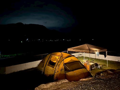 電車で行く🚃サウナキャンプ＆朝駆け登山の旅 Relax Village グループキャンプ 区画サイト NATSUさんのキャンプブログ CAMPiii（キャンピー） -キャンプ専用SNS キャンプのすべてがここに集まる-