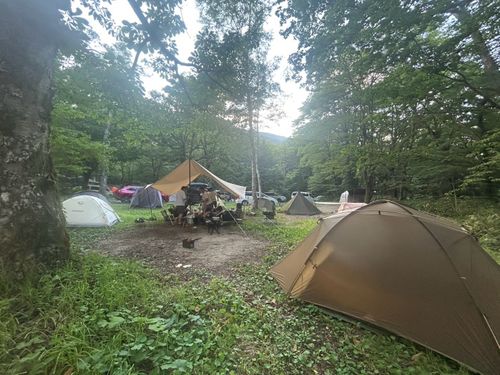 山には登らないが、山ぐるに初参戦‼︎ 平湯キャンプ場 グループキャンプ フリーサイト まつけんさんのキャンプブログ CAMPiii（キャンピー） -キャンプ専用SNS キャンプのすべてがここに集まる-