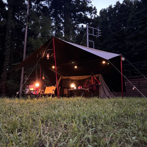 キャンプ旅、終わりは群馬の新設キャンプ場で JUTE CAMP FIELD(ジュートキャンプフィールド) ソロキャンプ 区画サイト xiongmaoさんのキャンプブログ CAMPiii(キャンピー) -キャンプ専用SNS キャンプのすべてがここに集まる-