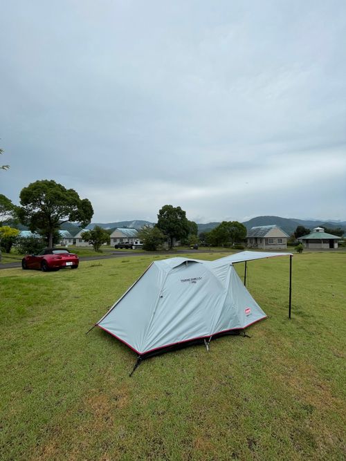 四国一周キャンプツーリング(1日目) まぜのおかオートキャンプ場 体育館 ソロキャンプ フリーサイト ゆうさんさんのキャンプブログ CAMPiii（キャンピー） -キャンプ専用SNS キャンプのすべてがここに集まる-