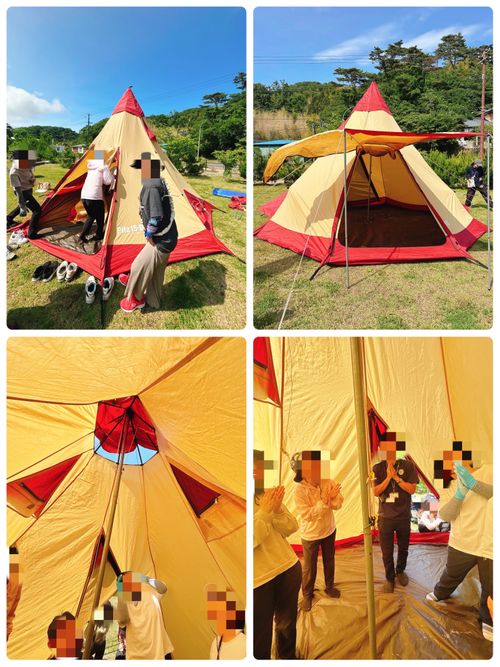 初挑戦‼️シーカヤックと24名の女性たち🩷初心者大歓迎のキャンプイベントだっちゃ🔰 松島自然の家(野外活動フィールド) Oniyomeさんのキャンプブログ CAMPiii（キャンピー） -キャンプ専用SNS キャンプのすべてがここに集まる-
