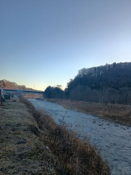軍幕キャンプ納め 角田大橋河川敷 ソロキャンプ フリーサイト ウエィダーさんのキャンプブログ CAMPiii（キャンピー） -キャンプ専用SNS キャンプのすべてがここに集まる-