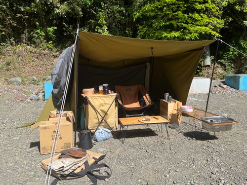 二回目ノロロッジキャンプ場 青野原野呂ロッジキャンプ場 ソロキャンプ 区画サイト よスさんのキャンプブログ CAMPiii（キャンピー） -キャンプ専用SNS キャンプのすべてがここに集まる-