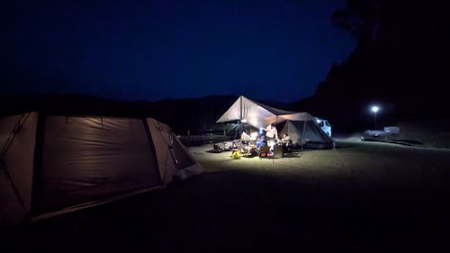 春の熊本でお花見ファミグル🌸🏕️🌸 ゆのまえグリーンパレス ファミリーキャンプ グループキャンプ 区画サイト オートサイト ヒゲキャンさんのキャンプブログ CAMPiii（キャンピー） -キャンプ専用SNS キャンプのすべてがここに集まる-