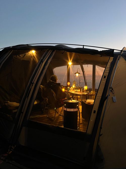 南伊豆夕日ヶ丘キャンプ場で✨✨✨✨念願のプレミアムデッキサイト満喫✨✨✨✨ 南伊豆夕日ヶ丘キャンプ場 ファミリーキャンプ 区画サイト Izumiさんのキャンプブログ CAMPiii（キャンピー） -キャンプ専用SNS キャンプのすべてがここに集まる-