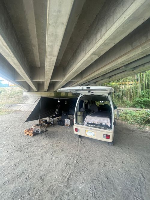 まさかの事件連発⚠️ 梅雨らしく？久しぶりの車中泊おじキャン△ in 阿武川河川敷 〜 CAMP NO.197 ソロキャンプ フリーサイト おじキャン△さんのキャンプブログ CAMPiii（キャンピー） -キャンプ専用SNS キャンプのすべてがここに集まる-