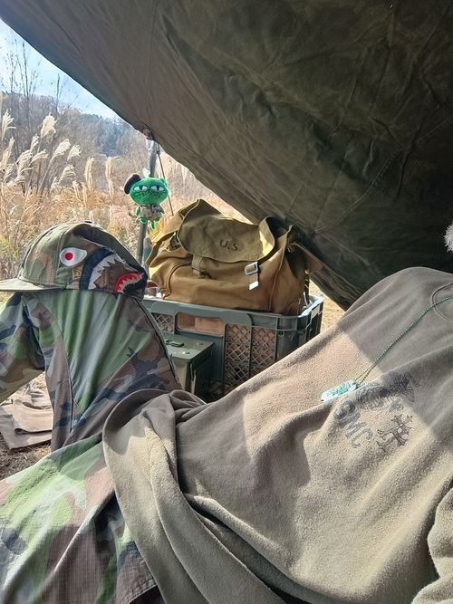 氷点下  軍幕キャンプ 角田大橋河川敷 ソロキャンプ フリーサイト ウエィダーさんのキャンプブログ CAMPiii（キャンピー） -キャンプ専用SNS キャンプのすべてがここに集まる-