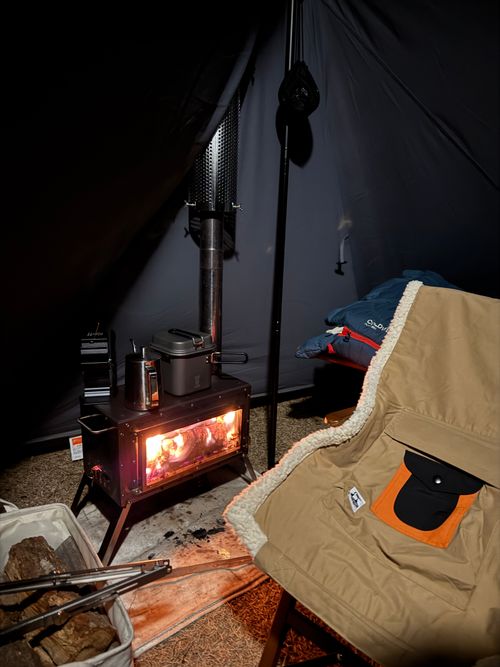 寒波襲来、&minus;3℃の羽高湖キャンプ❄️🔥 羽高湖森林公園キャンプ場 ソロキャンプ フリーサイト yoshiさんのキャンプブログ CAMPiii（キャンピー） -キャンプ専用SNS キャンプのすべてがここに集まる-