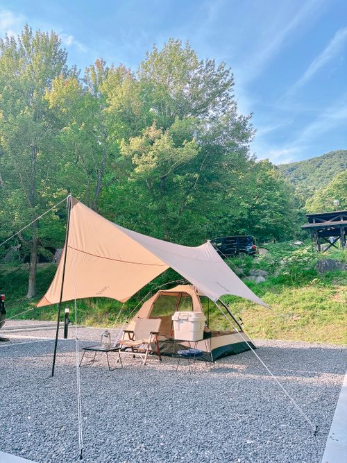 猛暑日を楽しもう🔥真夏の女子ソログル 霊山こどもの村キャンプ場 Oniyomeさんのキャンプブログ CAMPiii(キャンピー) -キャンプ専用SNS キャンプのすべてがここに集まる-
