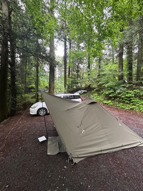 新緑キャンプ🏕 椿荘オートキャンプ場 ソロキャンプ 区画サイト Genさんのキャンプブログ CAMPiii（キャンピー） -キャンプ専用SNS キャンプのすべてがここに集まる-