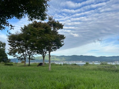 遠征キャンプ Part1   下道倶楽部〜西へ 湖岸緑地 志那2 ソロキャンプ グループキャンプ フリーサイト Genさんのキャンプブログ CAMPiii（キャンピー） -キャンプ専用SNS キャンプのすべてがここに集まる-