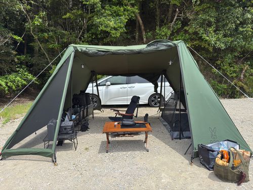 CAMPiii（キャンピー） P-yaさんのキャンプブログ 新幕初張りヨンヨンベースTC 月夜湖むつざわオートキャンプ場