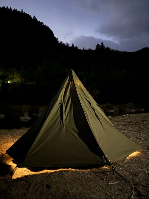 雪中？軍幕キャンプ🏕️ 前川キャンプ場 ソロキャンプ フリーサイト camping roll♪さんのキャンプブログ CAMPiii（キャンピー） -キャンプ専用SNS キャンプのすべてがここに集まる-