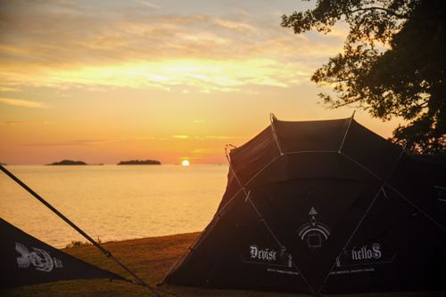 初の岬サイトでフルコース夏満喫プラン 能登島家族旅行村Ｗｅランド skitさんのキャンプブログ CAMPiii（キャンピー） -キャンプ専用SNS キャンプのすべてがここに集まる-