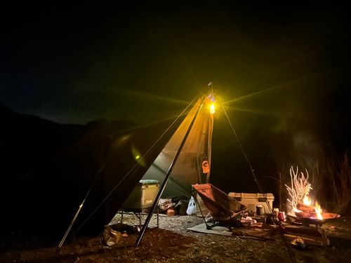 キャンプ日和。　雨男が向かう。 田辺川湯キャンプ場 ソロキャンプ グループキャンプ フリーサイト △kuuga△さんのキャンプブログ CAMPiii（キャンピー） -キャンプ専用SNS キャンプのすべてがここに集まる-