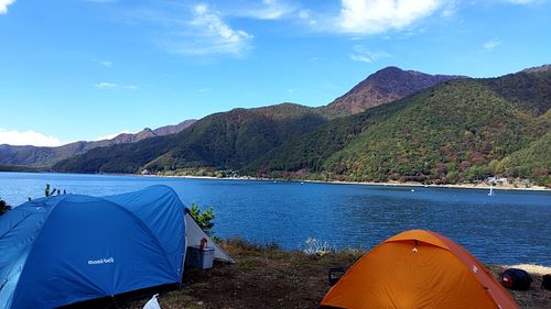 富士五湖へ 西湖 グループキャンプ フリーサイト オートサイト ひつじさんのキャンプブログ CAMPiii(キャンピー) -キャンプ専用SNS キャンプのすべてがここに集まる-